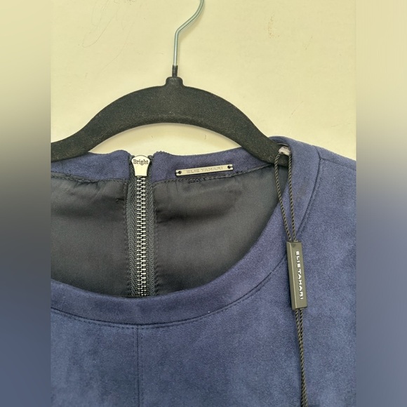 ELIE TAHARI BNWT | Faux suede shift dress | Size 10 - Picture 4 of 8